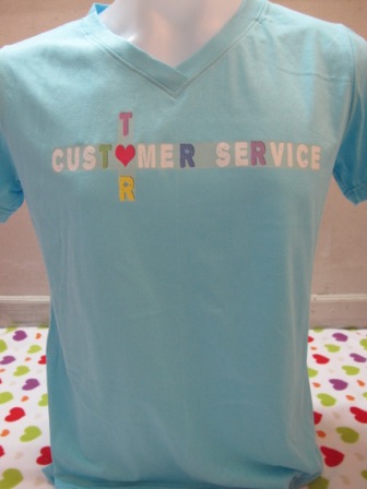 เสื้อยืดสกรีน customer service