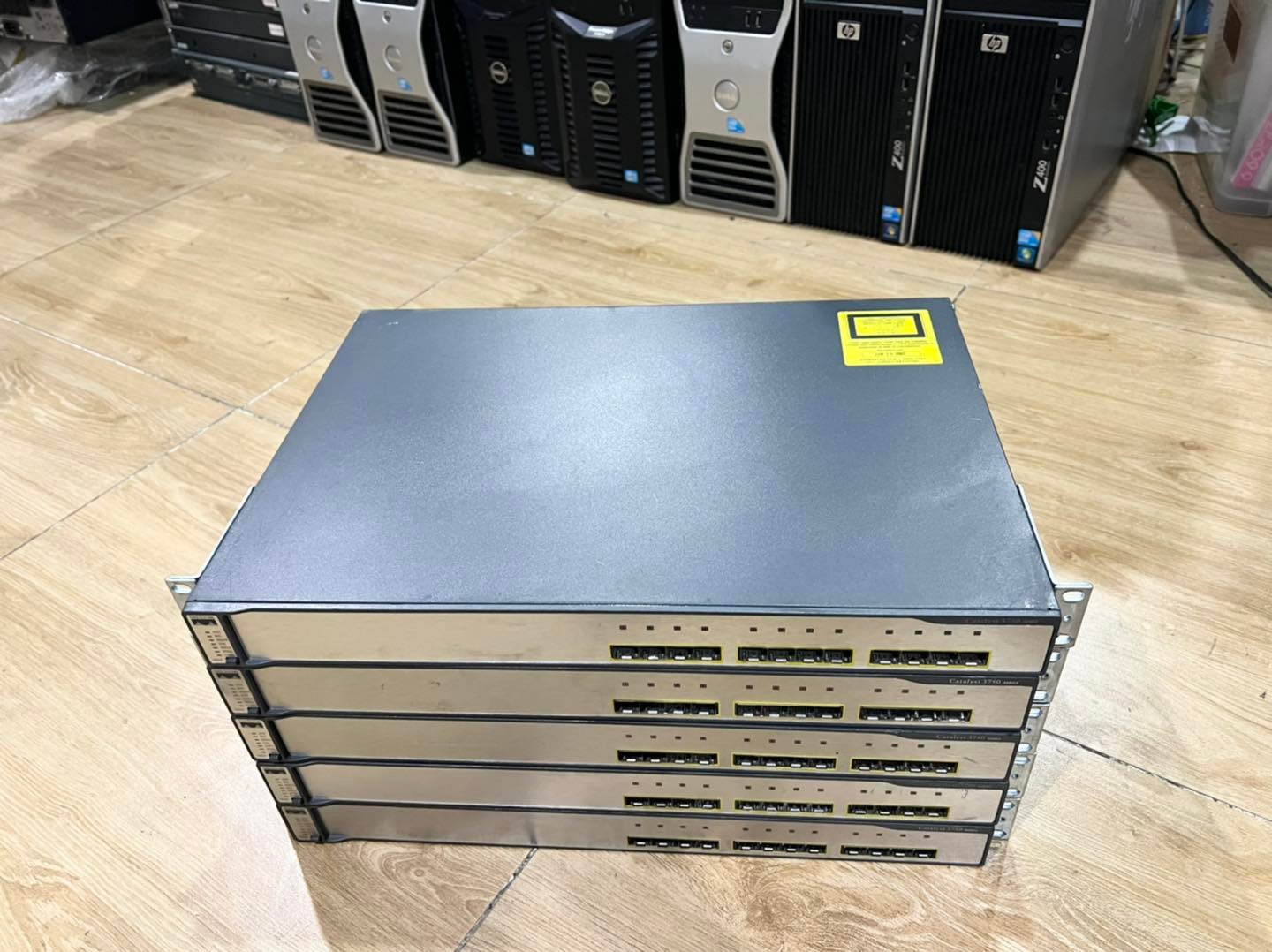 Cisco 3750G 12SFP switch มือสองพร้อมใช้งาน