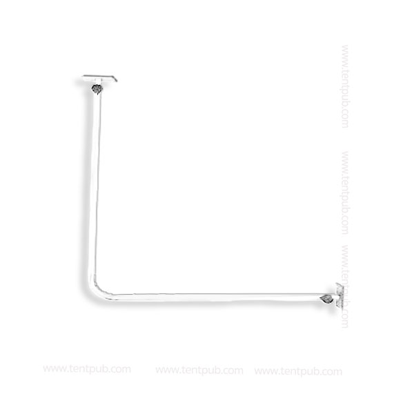 ราวห้องลองเสื้อผ้า เข้ามุม ตัว L