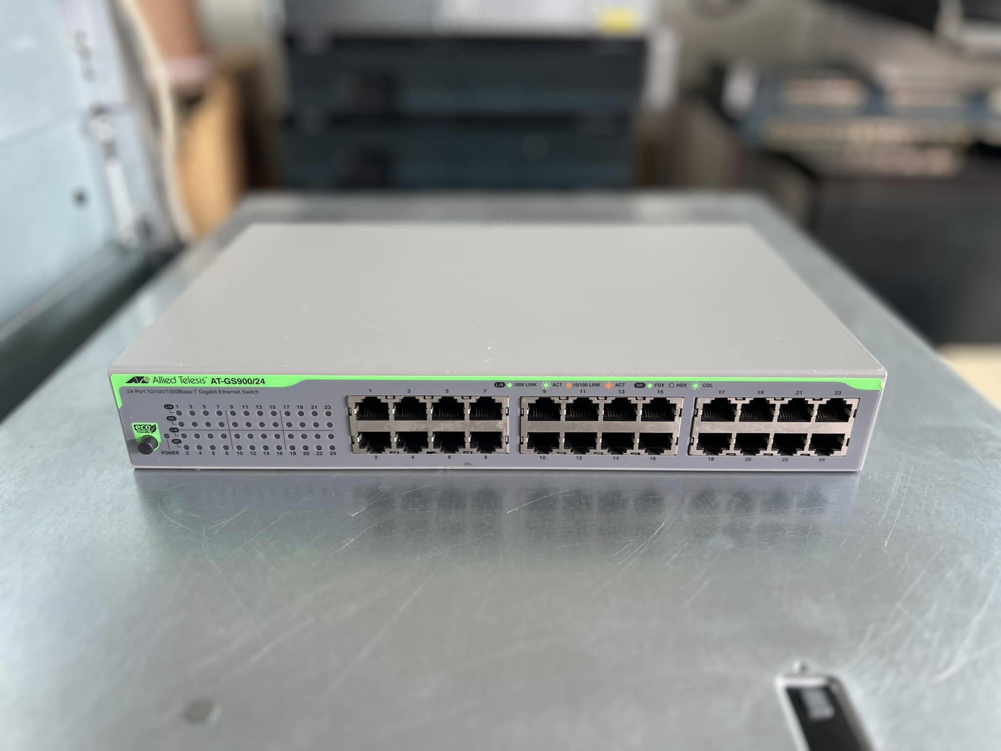 Allied Telesis AT-GS900 switch gigabit 24 port อรีสเทเลซิสสวิทมือสองพร้อมใช้งาน