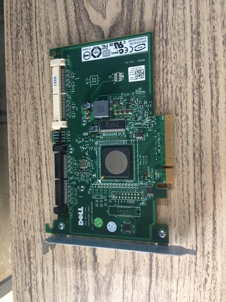 การ์ด RAID Dell PERC S300 RAID 0 1
