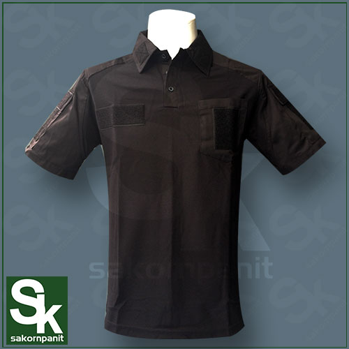 เสื้อฟาติกดำแขนสั้น