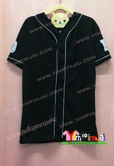 เสื้อยืด สีดำ แขนสั้น สกรีนตามสั่ง 09 D MANIAC