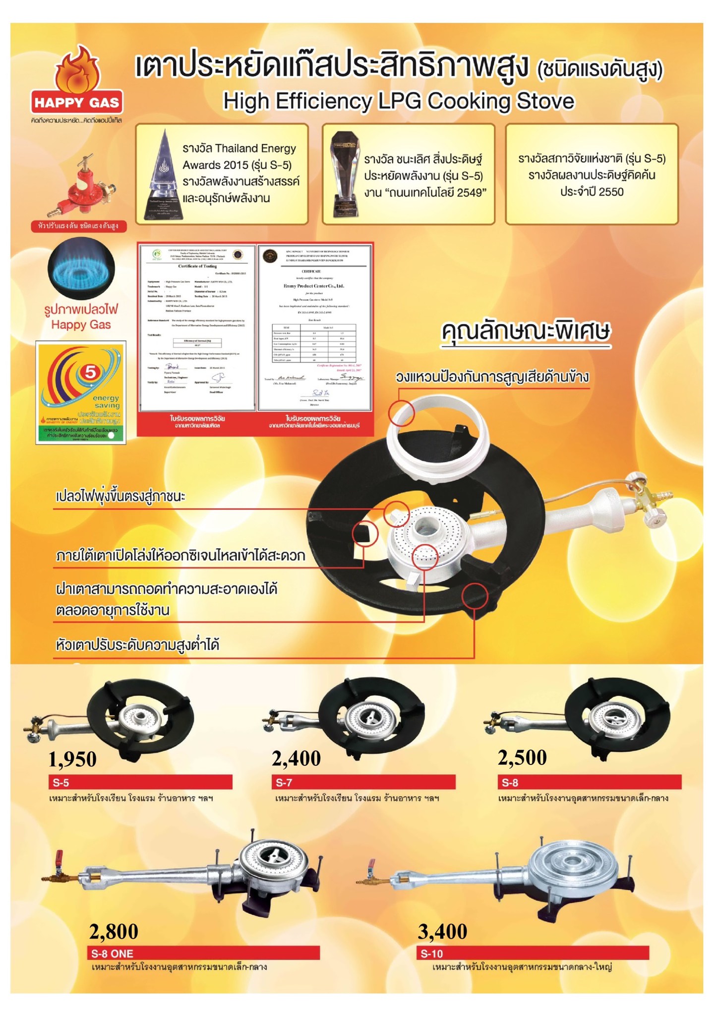 เตาฟู่ เตาแรงดันสูง