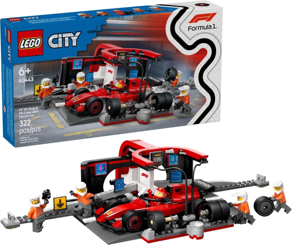 เลโก้ LEGO City 60443 F1 Pit Stop & Pit Crew with Ferrari Car