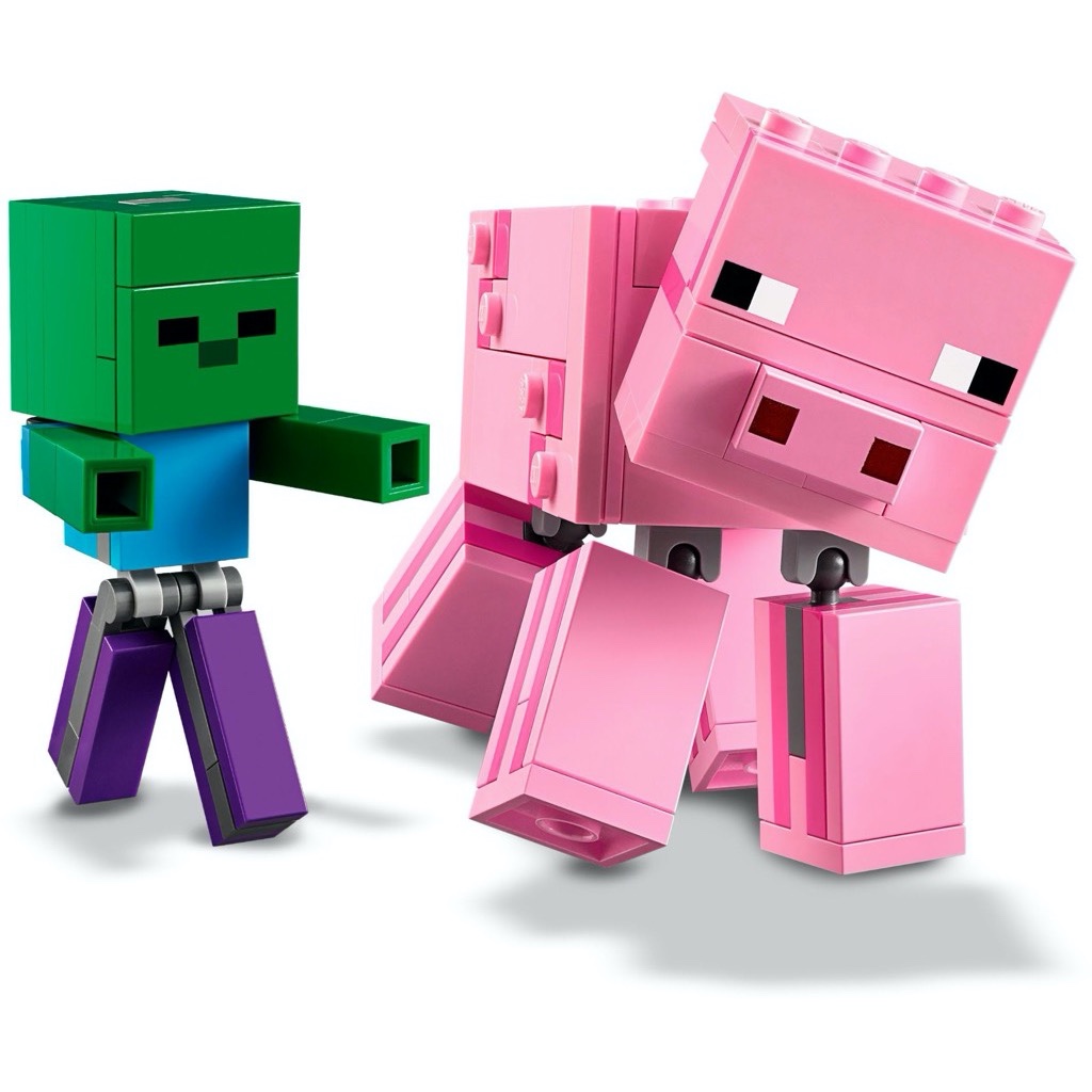 เลโก้ LEGO Minecraft 21157 BigFig Pig with Baby Zombie