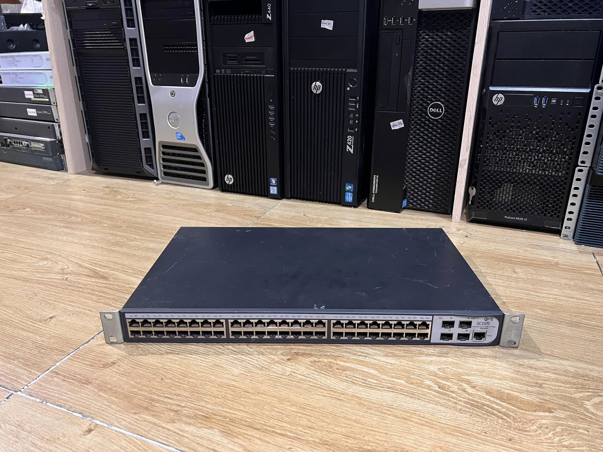 Switch 3Com 2948 3CBLSG48 48Port gigabit สวิทมือสองพร้อมใช้งาน