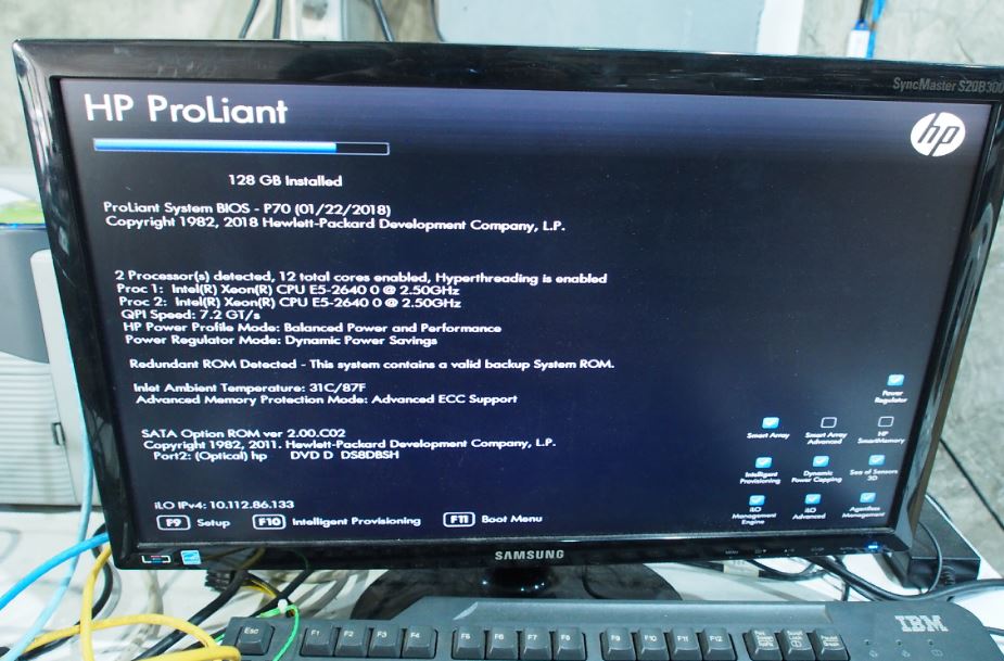 hp dl380p g8 2cpu ram 128 มือ 2 พร้อมใช้งาน