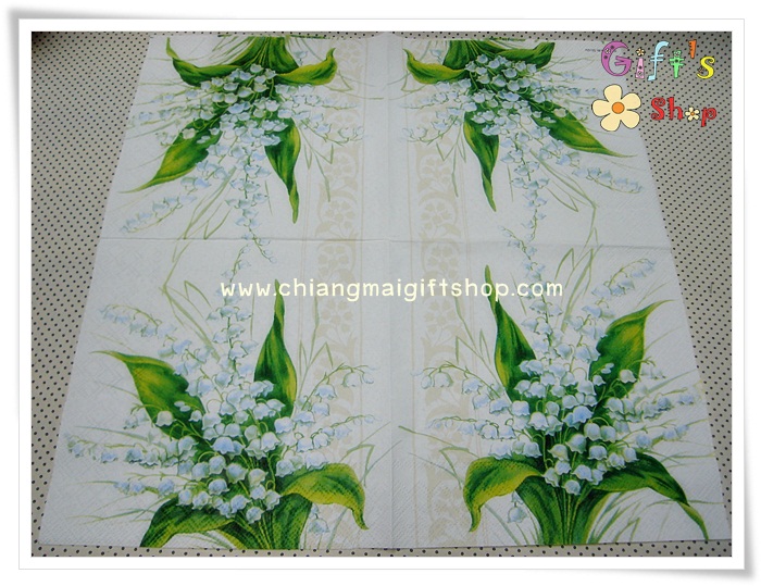 กระดาษแนปกิ้นยุโรป, ลายช่อดอกระฆังแก้ว, ลายดอกระฆังแก้ว, ลายดอกทิงเกอร์เบลล์, ลายดอกไม้สีขาว, ลายช่อดอกไม้สีขาว, พื้นหลังสีขาว, พื้นหลังสีอ่อน, ลายดอกไม้พื้นหลังสีขาวหรือสีอ่อน, ลายSweet white bells,