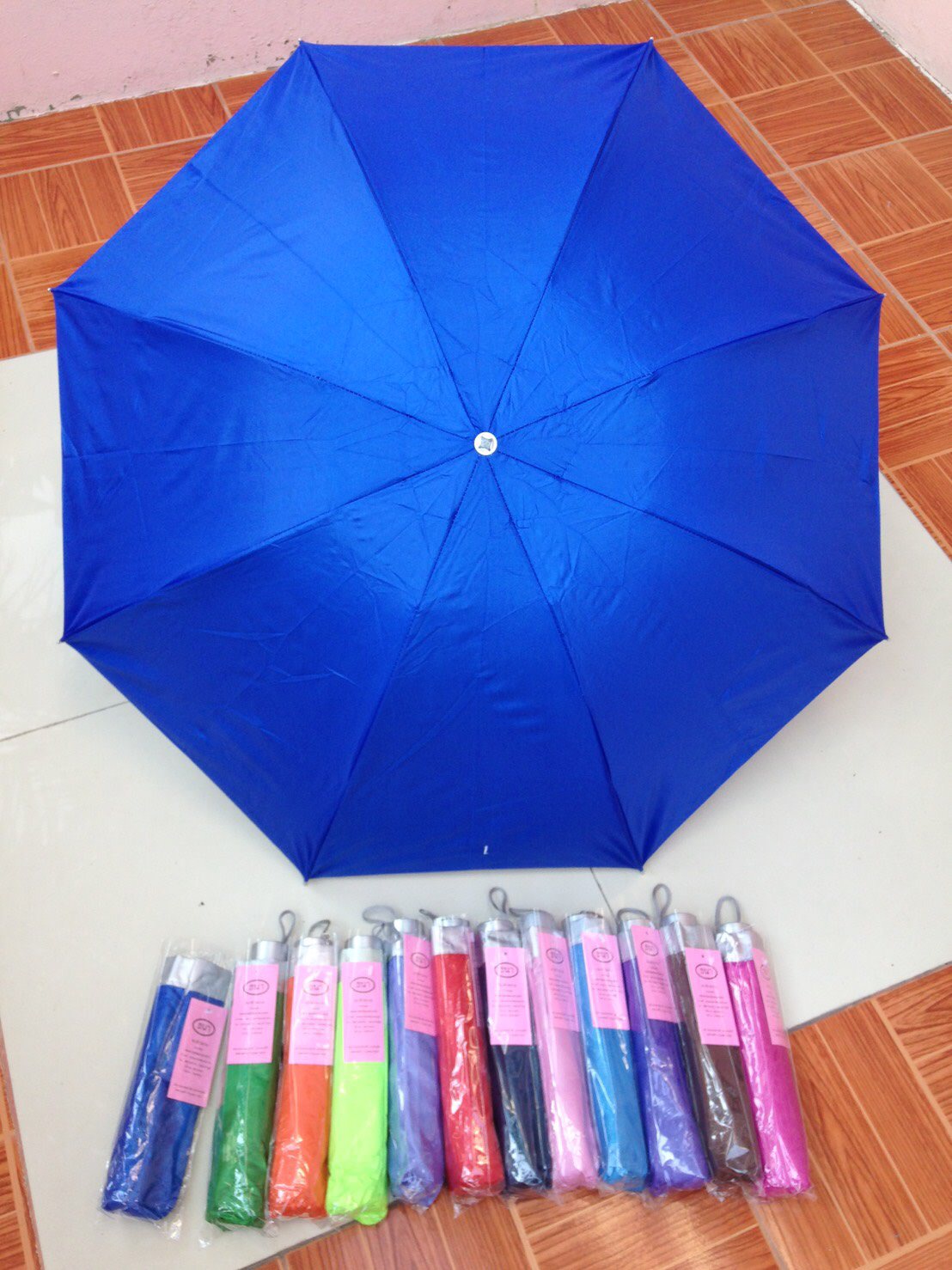 ร่มพับ3ตอนมียูวี8ก้าน