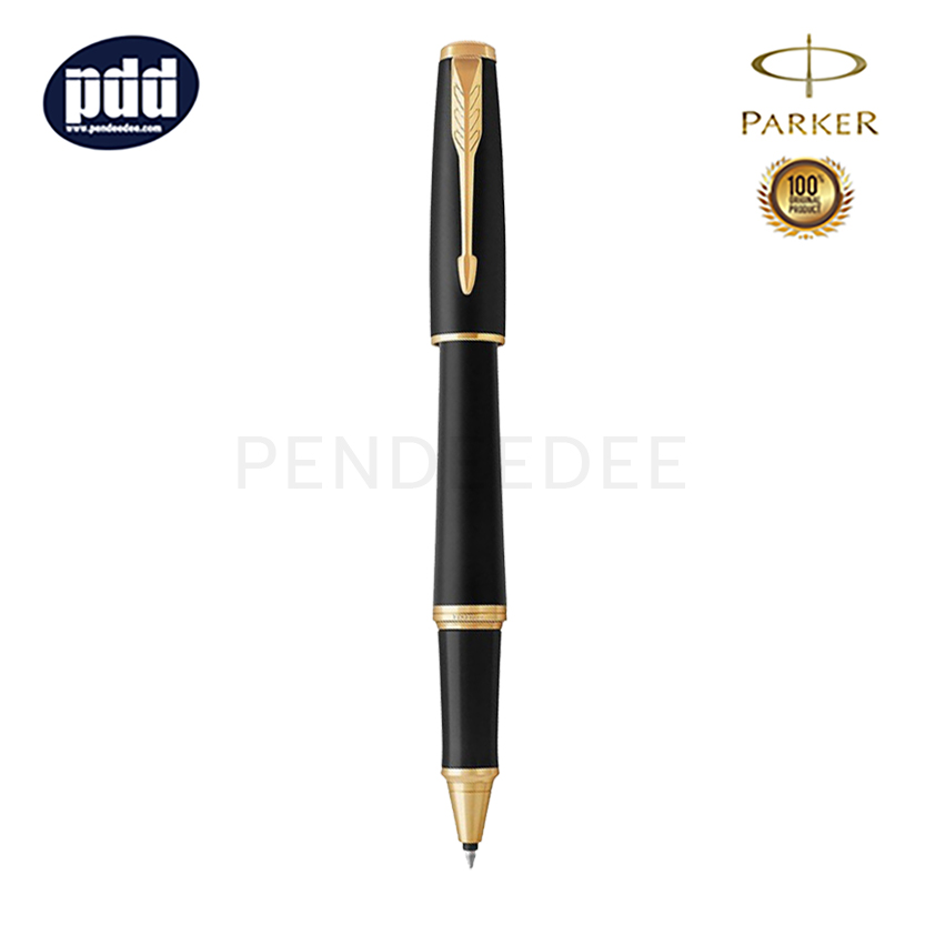 PARKER Urban Matte Black GT Rollerball Pen ปากกาโรลเลอร์บอล ป๊ากเกอร์ เออร์เบิน สีดำด้าน คลิปทอง