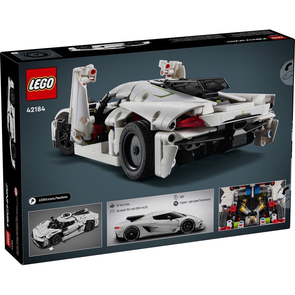 เลโก้ LEGO Technic 42184 Koenigsegg Jesko Absolut White Hypercar