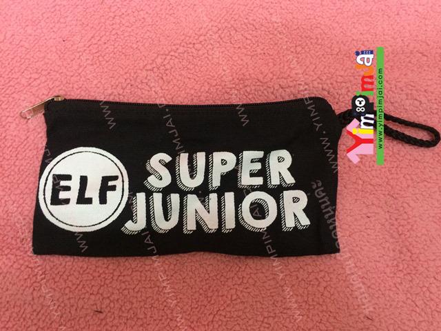 กระเป๋าผ้า สีดำ ปัก/สกรีนตามสั่ง ELF Super Junior