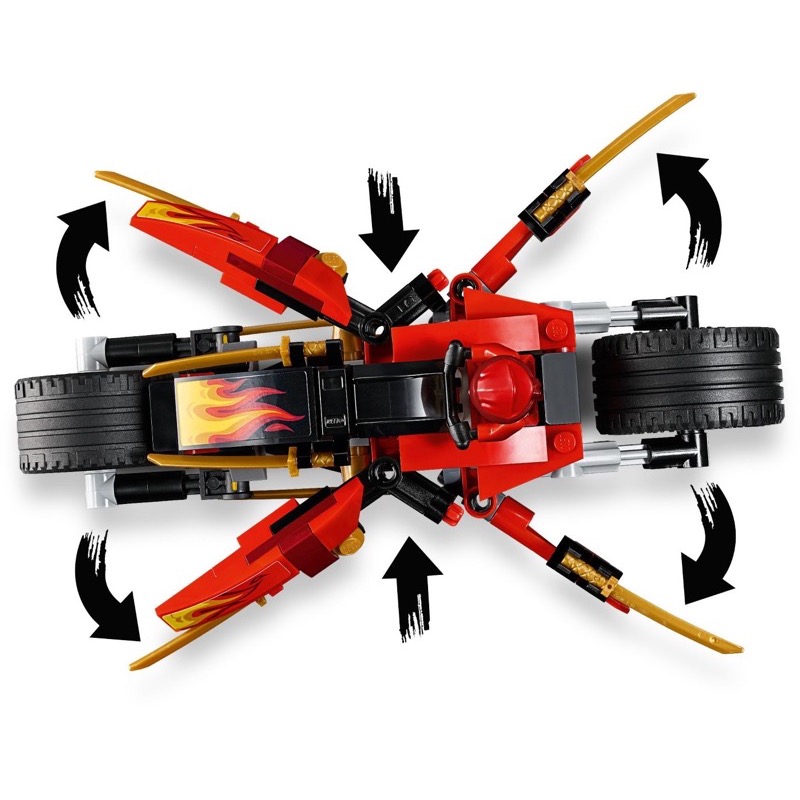 LEGO Ninjago 70667 Kai's Blade Cycle & Zane's Snowmobile