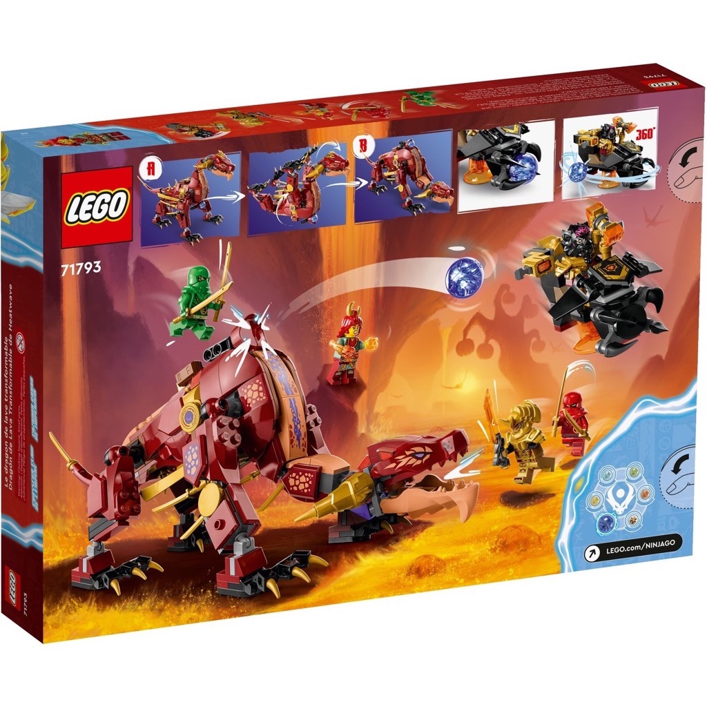 เลโก้ LEGO Ninjago 71793 Heatwave Transforming Lava Dragon