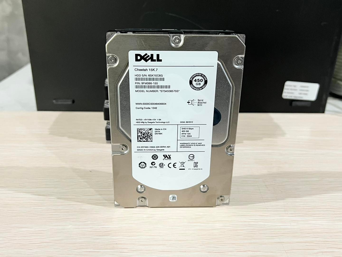 hdd server sas 450g 15k ฮาร์ดดิสมือสองพร้อมใช้งาน