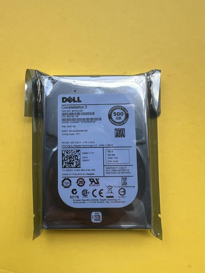 hdd server sata 500gb 2.5" 7200k dell Enterprise class ฮาร์ดดิสซาต้าเซิฟเวอร์มือสองพร้อมใช้งาน