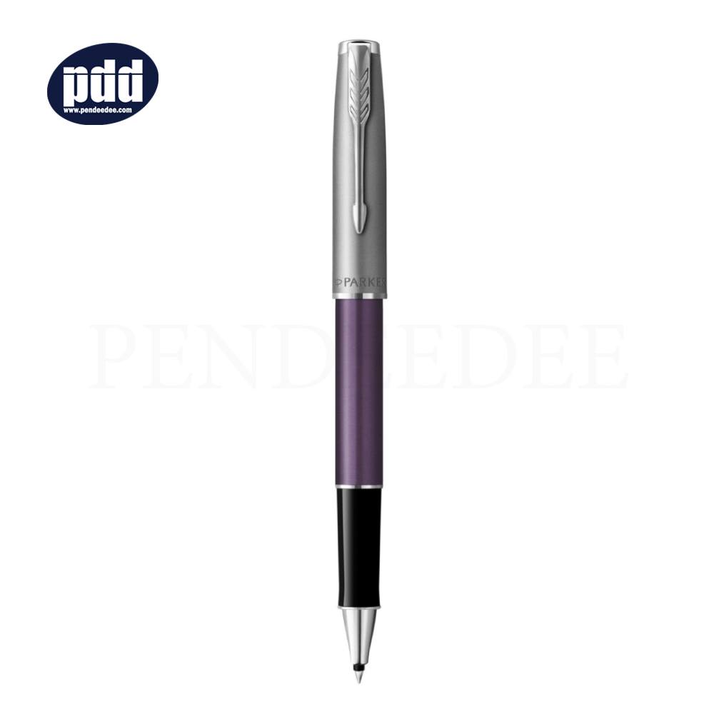 PARKER Sonnet Essentials Violet CT Rollerball Pen ปากกาโรลเลอร์บอล ป๊ากเกอร์ ซอนเนต อะเซนเชิล สีม่วง คลิปเงิน