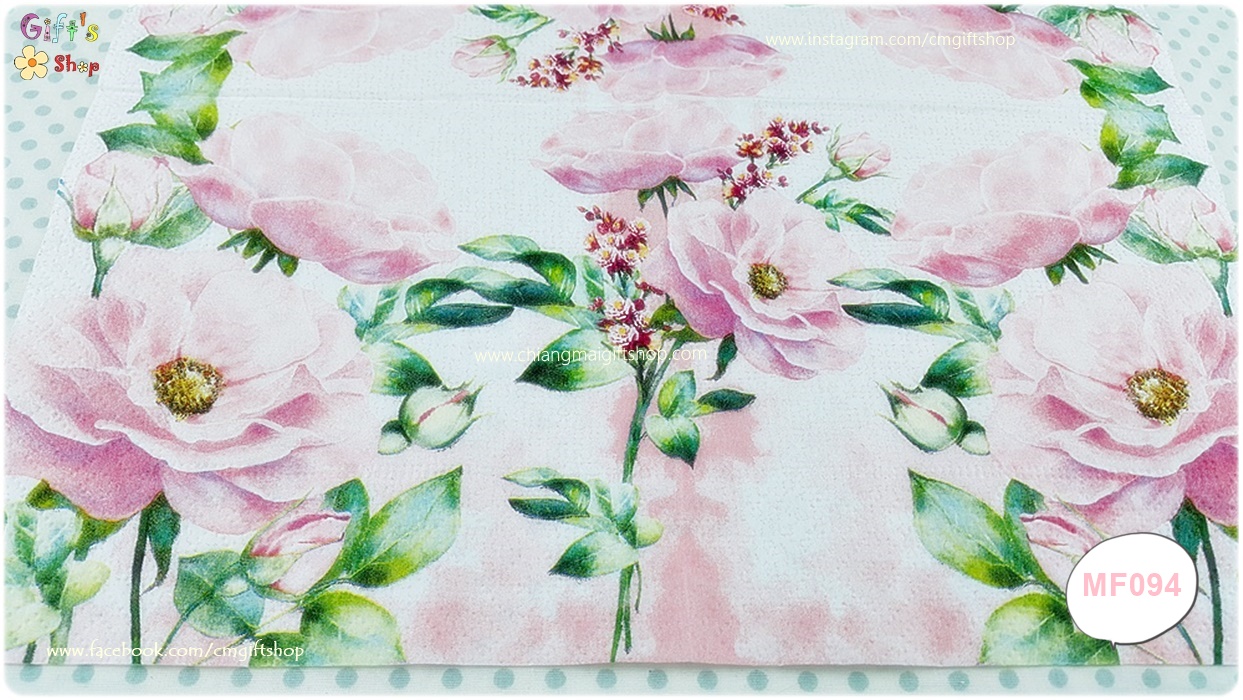 กระดาษแนปกิ้นยุโรป, ลายดอกกุหลาบ, ลายดอกกุหลาบสีชมพูอ่อน, Rose garden, ลายดอกไม้สีชมพู, ลายดอกไม้ใหญ่ๆ, ลายดอกกุหลาบใหญ่ๆ, พื้นหลังสีขาว