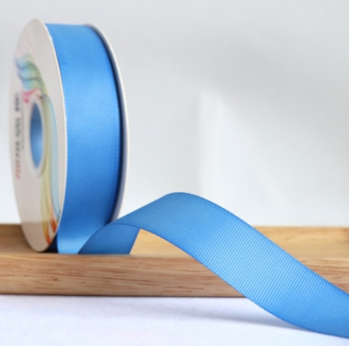 ริบบิ้นผ้าลูกฟูกสีฟ้า (Carpri blue) #GX029