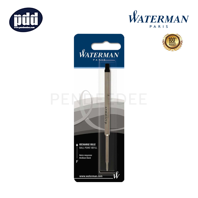 WATERMAN ไส้ปากกาลูกลื่น วอเตอร์แมน หมึกดำ หัวเอฟ 0.5 มม. WATERMAN Black Ink Fine Point 0.5 mm. Ballpoint Refill