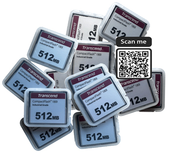 TransCend, Compact Flash Card, CF Card,512Mb,CF180,CF180I,Industrial Grade,Industrial Temp