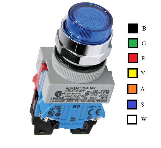 Pushbutton ALW29911-S (22mm)