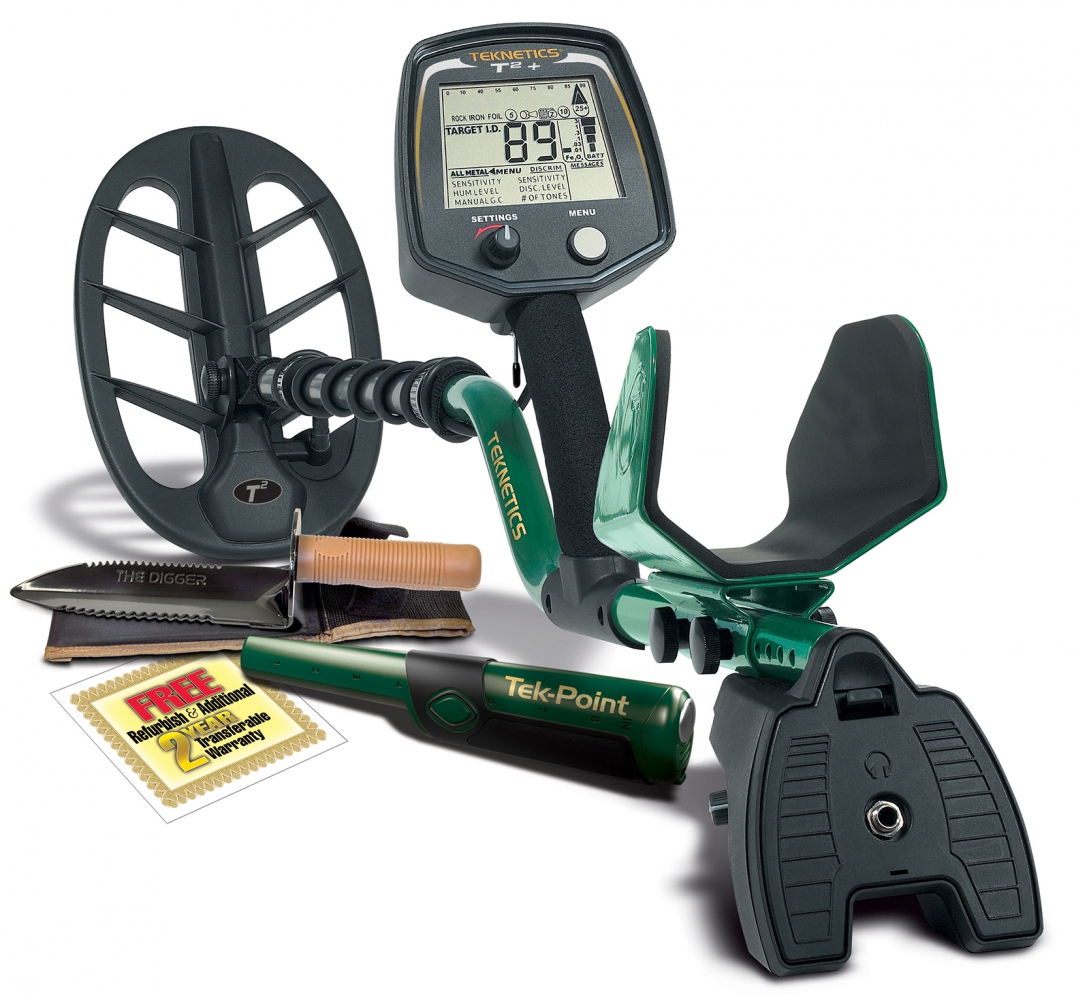 เครื่องตรวจจับโลหะ Teknetics รุ่น T2+ ของแท้ แถมฟรี Tek-Point และ Digger