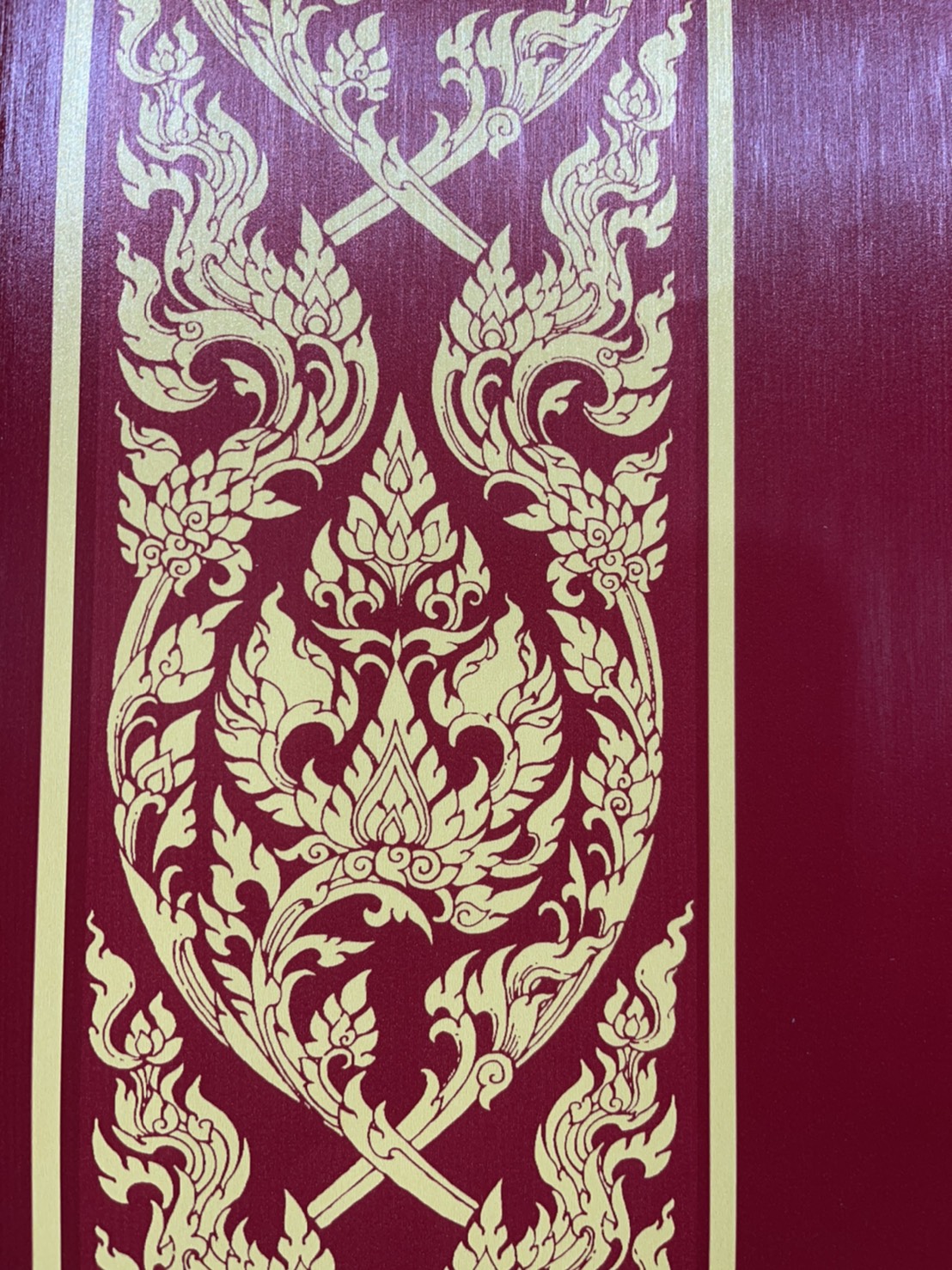 วอลเปเปอร์ลายไทย ลายกนก แดง JPS1101