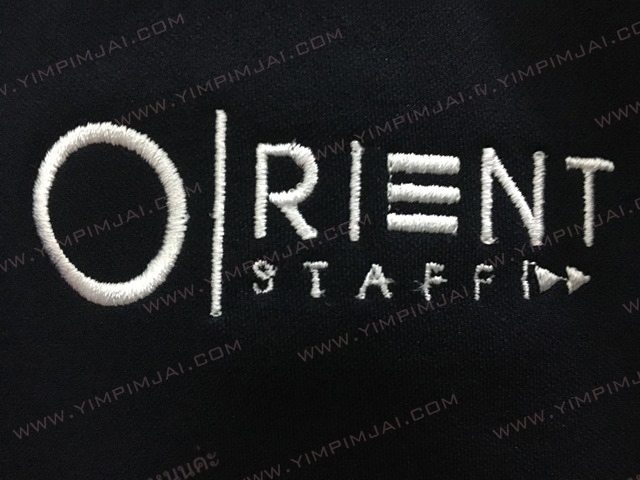 เสื้อแจ็คเก็จเบสบอลดำล้วนมีซิป Orient staff