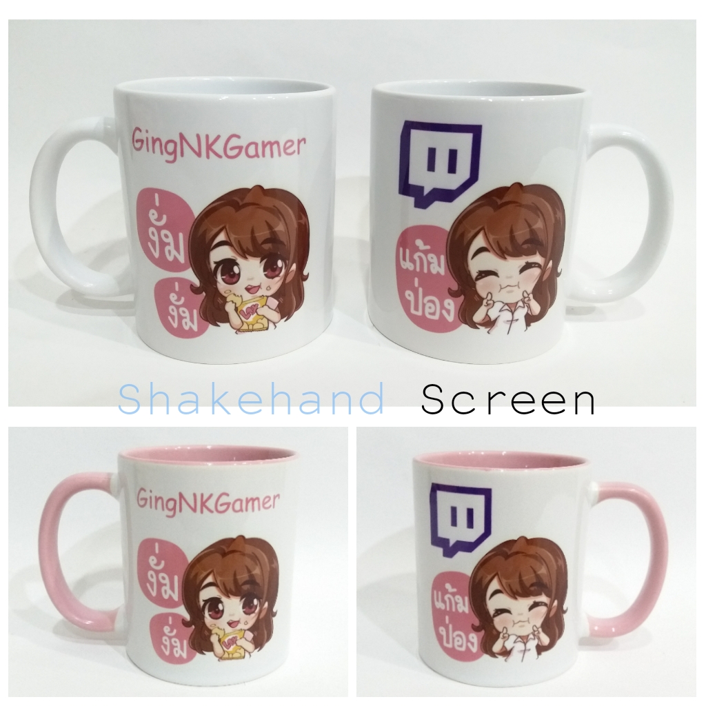 แก้วมัคสกรีนภาพการ์ตูน