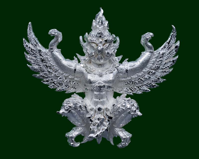 พญาครุฑ รับทรัพย์ 88 กรรมการ เนื้อสัมฤทธิ์พ่นทรายเงินขัดเงา