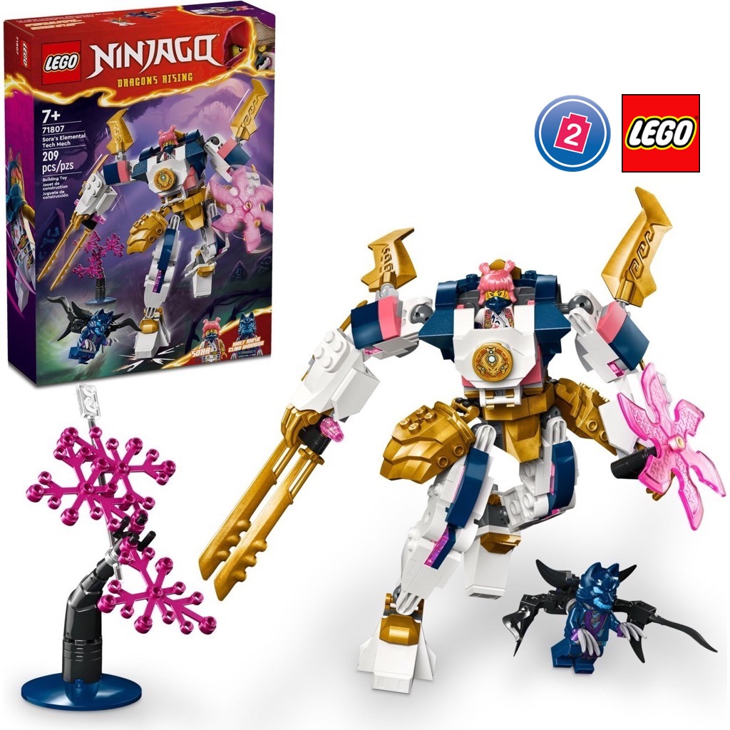 เลโก้ LEGO Ninjago 71807 Sora's Elemental Tech Mech