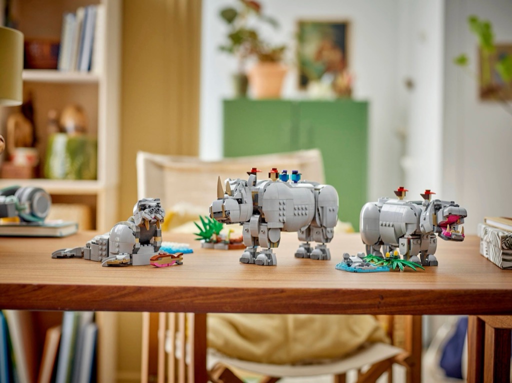 เลโก้ LEGO Creator 31171 Wild Animals: Majestic Rhino with Birds