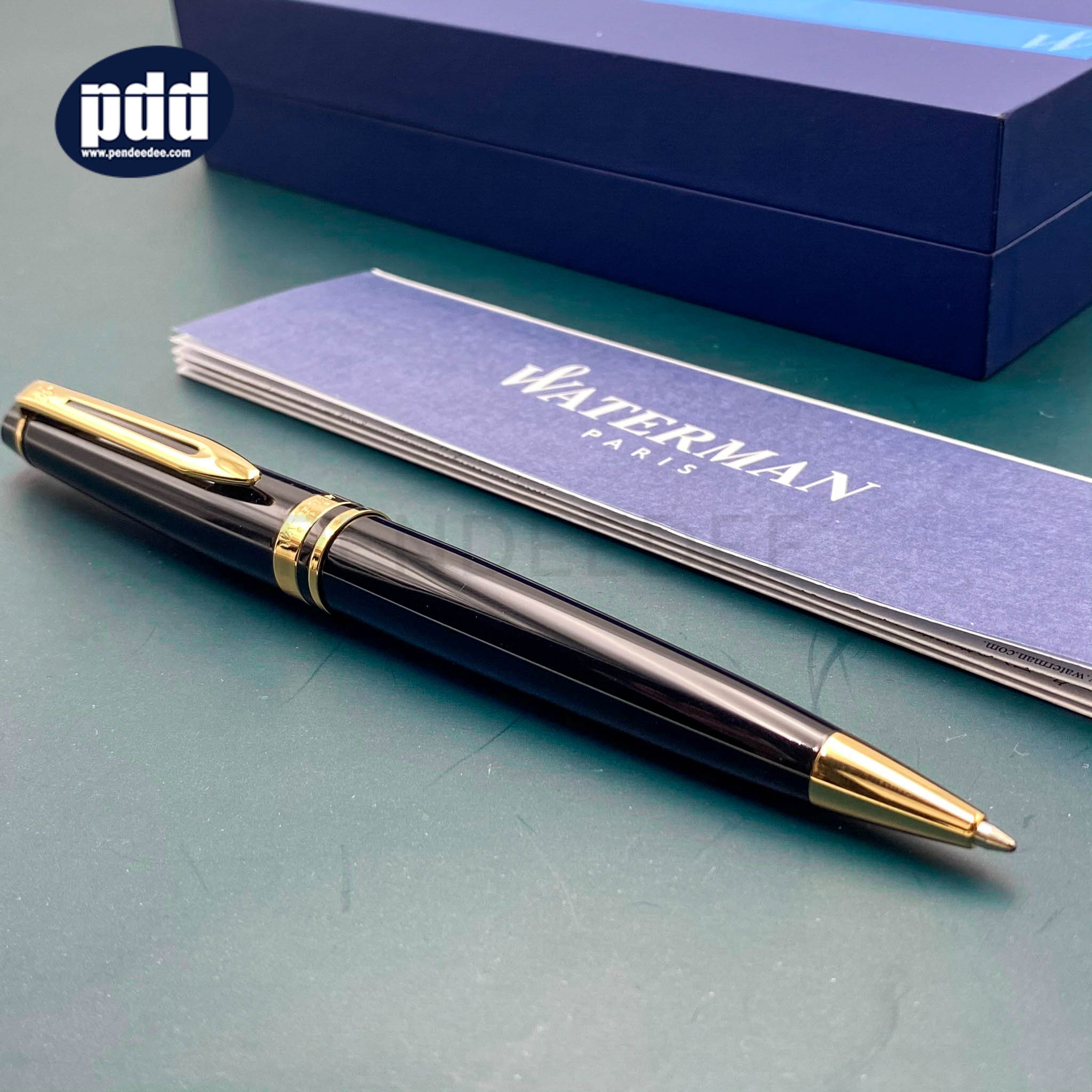 WATERMAN ปากกาลูกลื่น วอเตอร์แมน เอ็กซ์เพิร์ท WATERMAN Expert Black with Gold Trim Ballpoint Pen