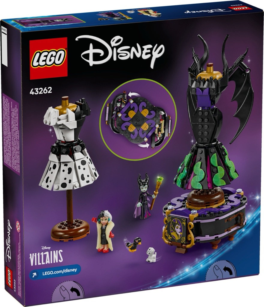 เลโก้ LEGO Disney 43262 Maleficent's and Cruella De Vil's Dresses