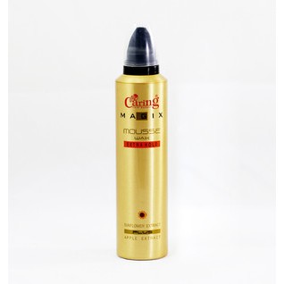 Caring Magix Mousse WaX Extra Hold สารสกัดจากดอกทานตะวัน และแอปเปิ้ล ล็อคผมนาน 220มล.