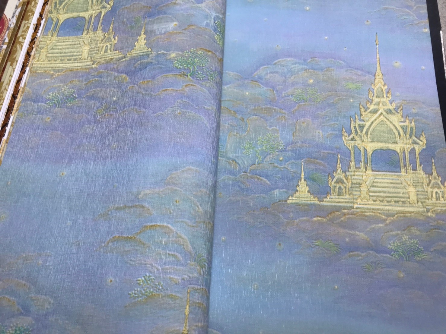 วอลเปเปอร์ลายไทย ลายวิมานสวรรค์ LT-919
