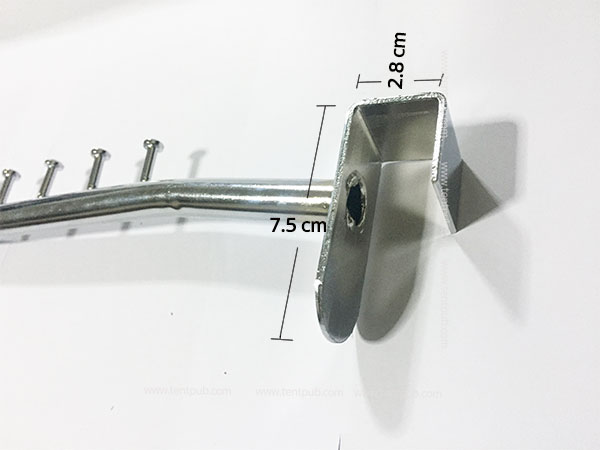 แขนเกาะราวเหลี่ยมหนา