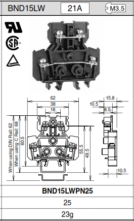 Terminal Block BND15LW