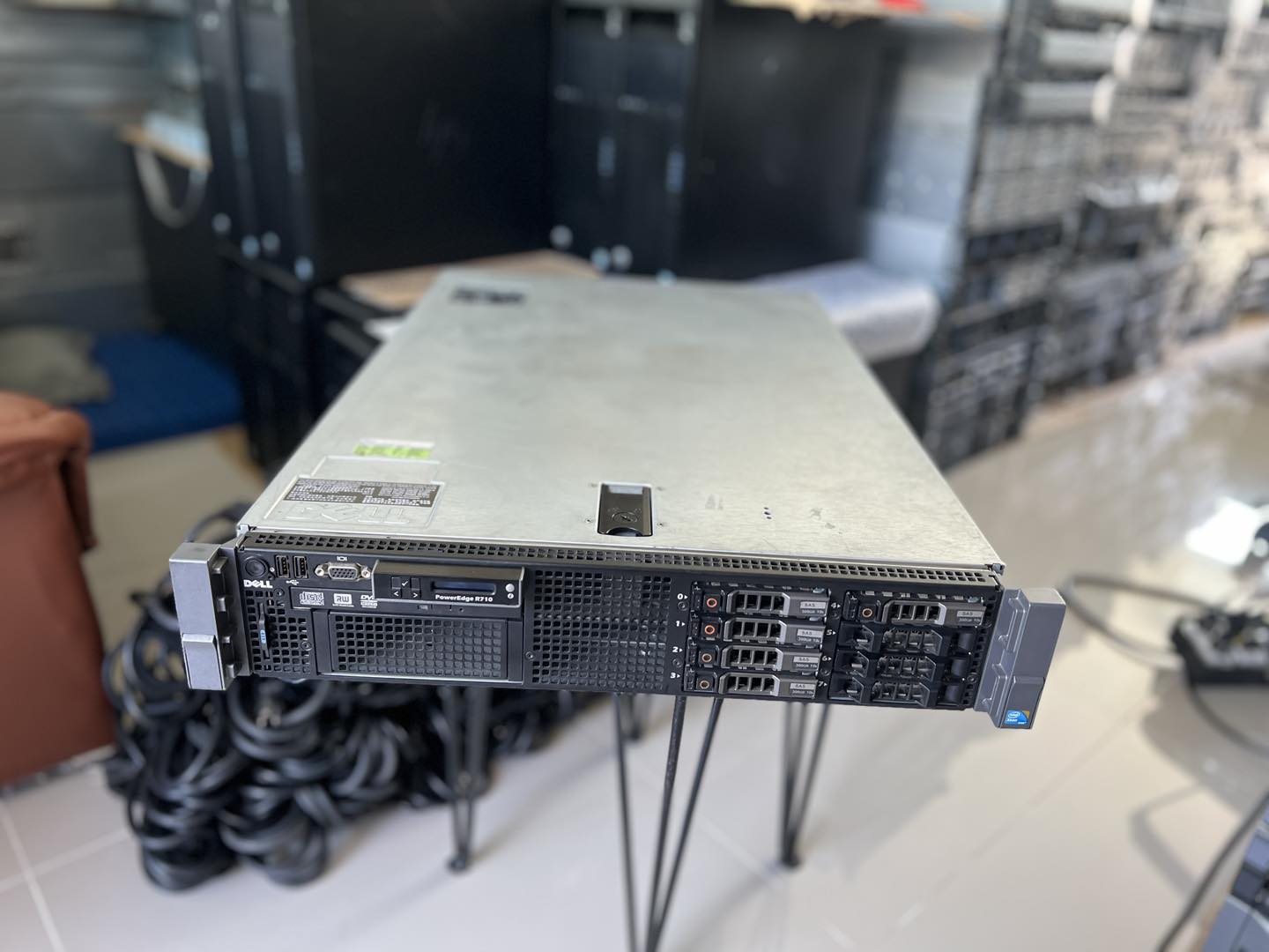dell r710 2cpu ram 32 12cores เซิฟเวอร์มือสองพร้อมใช้งาน