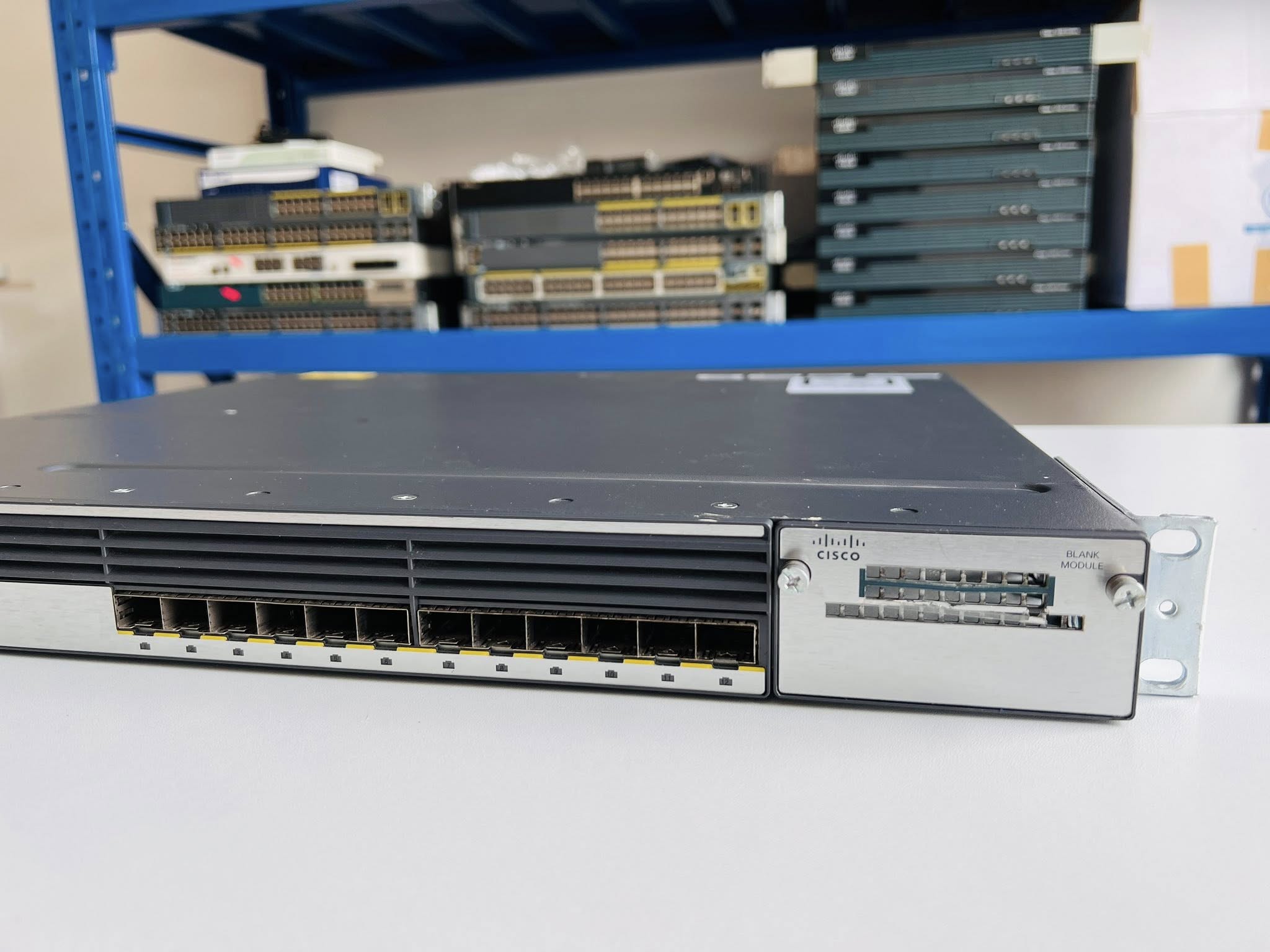 Switch Cisco 3750X 12port SFP Gigabit layer 3 สวิทซิสโก้มือสองพร้อมใช้งาน