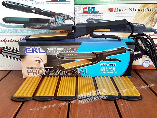CKL-1056 เครื่องหนีบผม 4in1 รีดผมตรง หยักมาม่าเล็ก-กลาง-ใหญ่ ในเครื่องเดียว