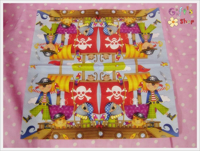 กระดาษแนปกิ้นยุโรป, ลายโจรสลัดบนเรือ, ลายโจรสลัด