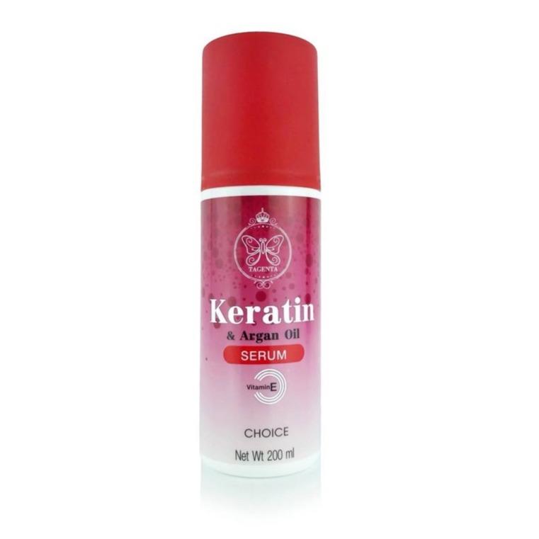 TAGENTA Choice keratin & argan oil Serum ธาเจนต้า ช้อยส์เซรั่ม ลีฟออน วิตามินบำรุงเส้นผม 200 ml.