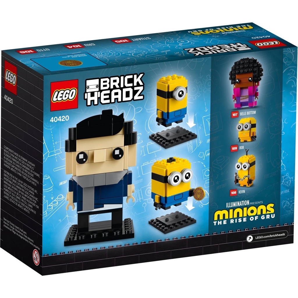 เลโก้ LEGO BrickHeadz 40420 Gru, Stuart and Otto