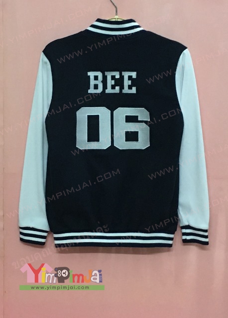 เสื้อทีม เสื้อแข่ง แจ็คเก็ตเบสบอล ปักชื่อและตัวเลขแต่ละคน