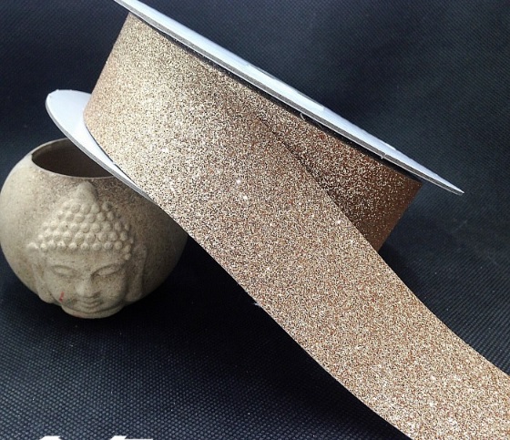 แถบกลิตเตอร์ PU ขนาด กว้าง 3.8 ซม. มีให้เลือก 4 สี #FB12