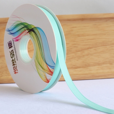 ริบบิ้นผ้าลูกฟูกสีทะเลสาป (Aqua) #GX024