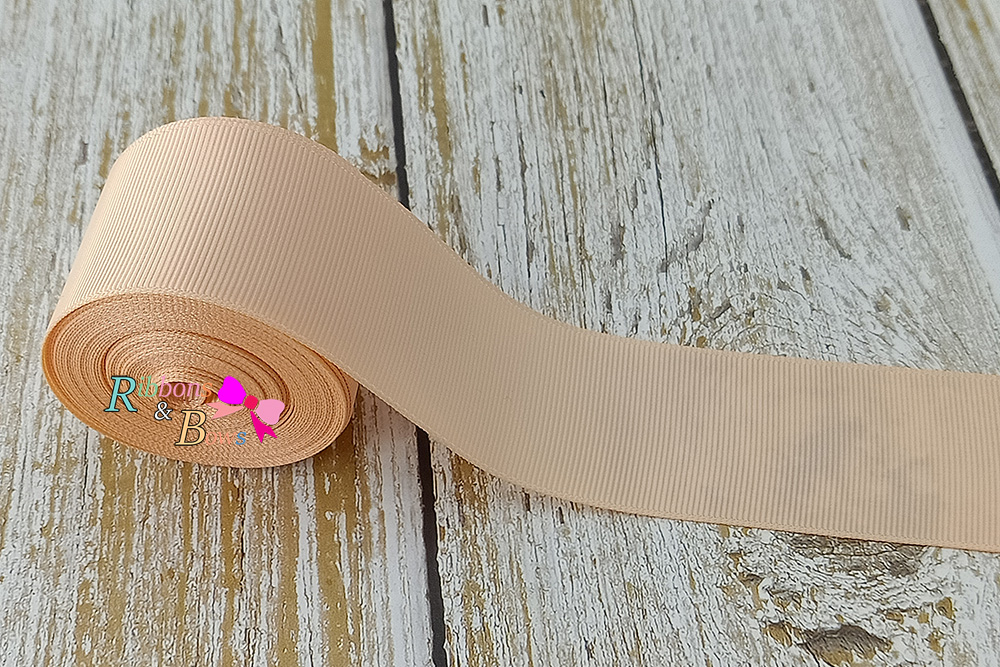 ริบบิ้นผ้าลูกฟูก สีพีช (714 Petal Peach ) PC30